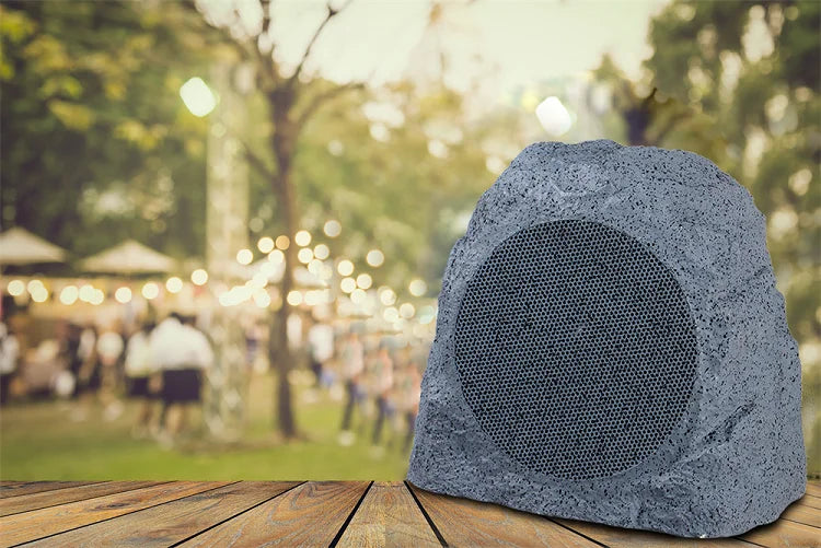 Outdoor Garden Pool Decoration Powerful Subwoofer Waterproof Rock Speaker Bluetooth Wireless